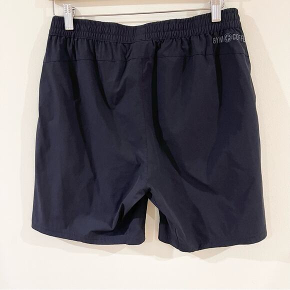 Gym + Coffee Men's Athletic Black Shorts size M Elastic Waistband - Picture 3 of 7